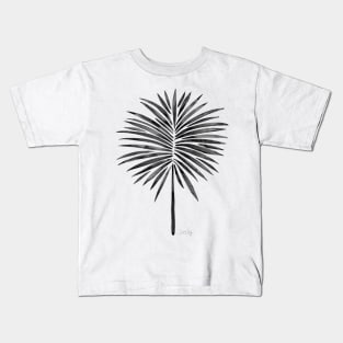 fan palm black Kids T-Shirt